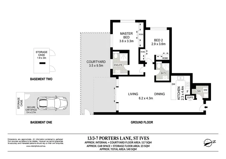 Floorplan of Homely unit listing, 13/3-7 Porters Lane, St Ives NSW 2075