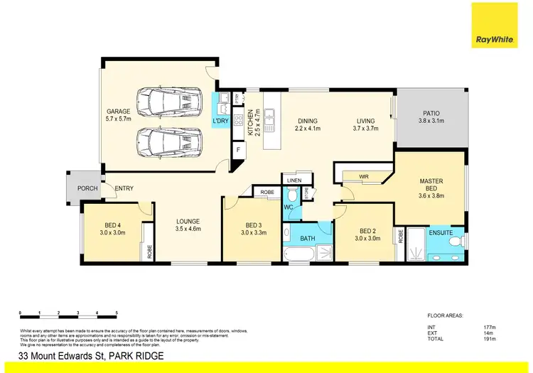 Floorplan of Homely house listing, 33 Mount Edwards Street, Park Ridge QLD 4125