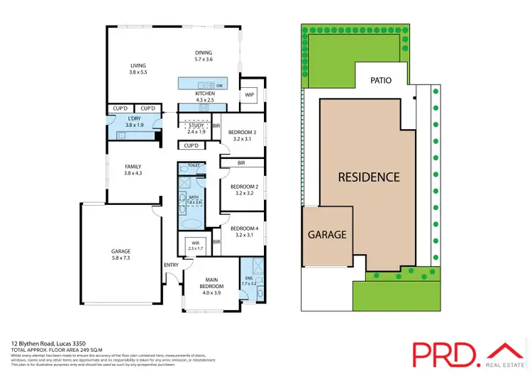 Floorplan of Homely house listing, 12 Blythen Road, Lucas VIC 3350