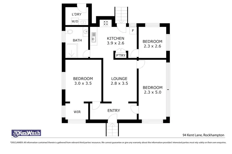 Floorplan of Homely house listing, 94 KENT LANE, Rockhampton City QLD 4700