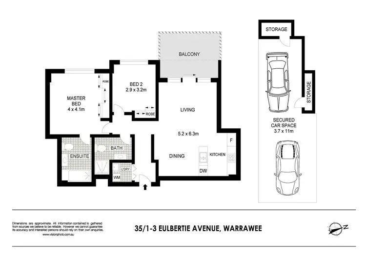 Floorplan of Homely apartment listing, 35/1-3 Eulbertie Avenue, Warrawee NSW 2074