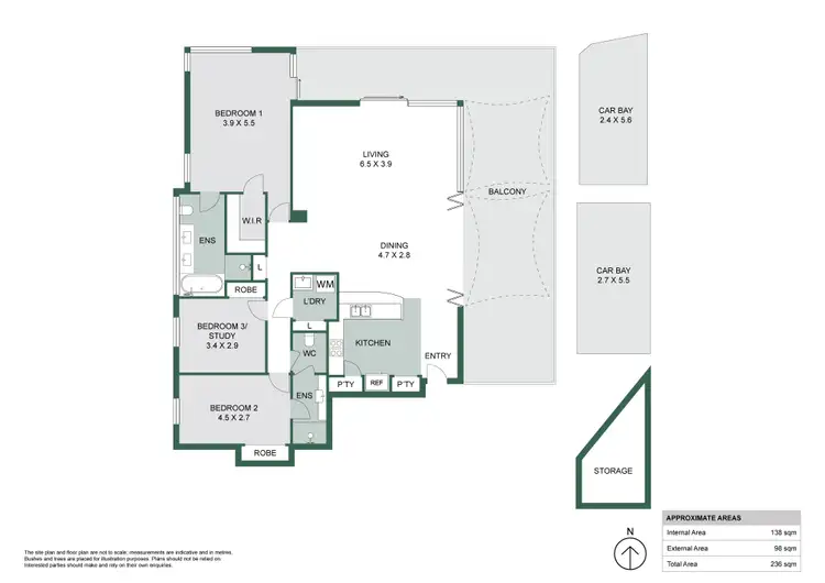 Floorplan of Homely apartment listing, 2/81 Stirling Highway, Nedlands WA 6009