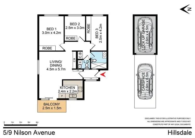 Floorplan of Homely unit listing, 5/9 Nilson Avenue, Hillsdale NSW 2036