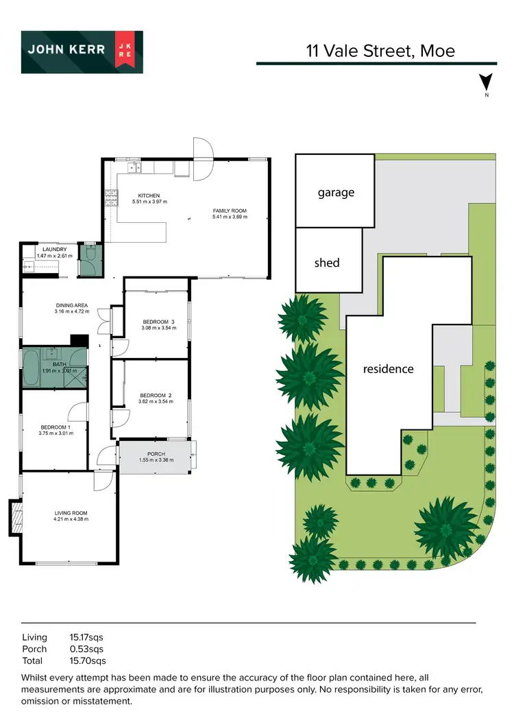 Floorplan of Homely house listing, 11 Vale Street, Moe VIC 3825