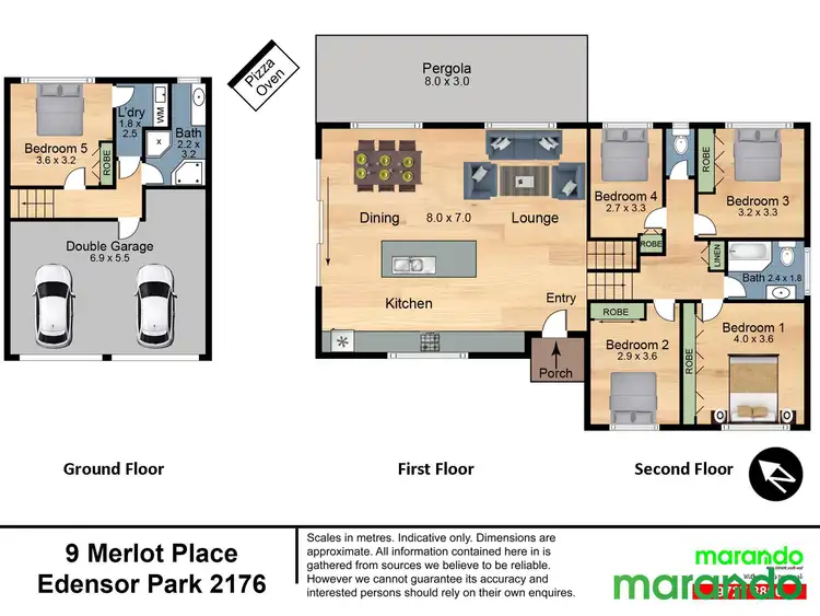 Floorplan of Homely house listing, 9 Merlot Place, Edensor Park NSW 2176