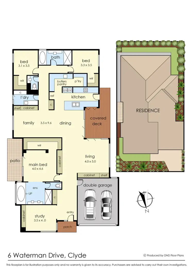 Floorplan of Homely house listing, 6 Waterman Drive, Clyde VIC 3978