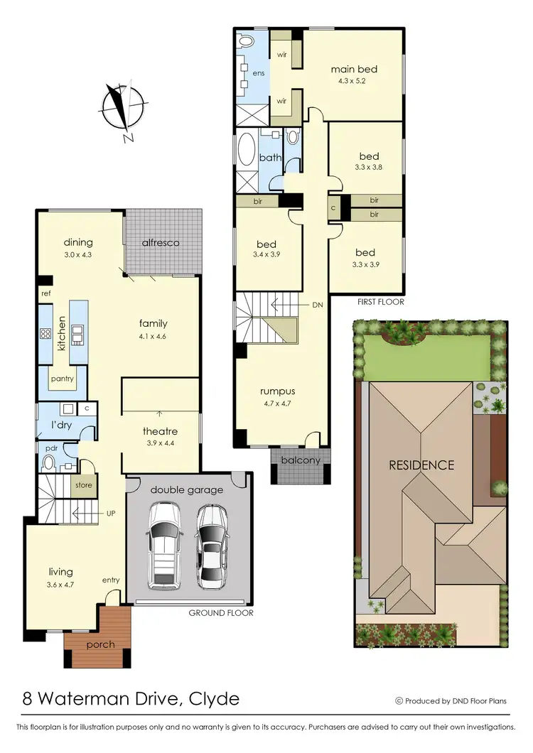 Floorplan of Homely house listing, 8 Waterman Drive, Clyde VIC 3978