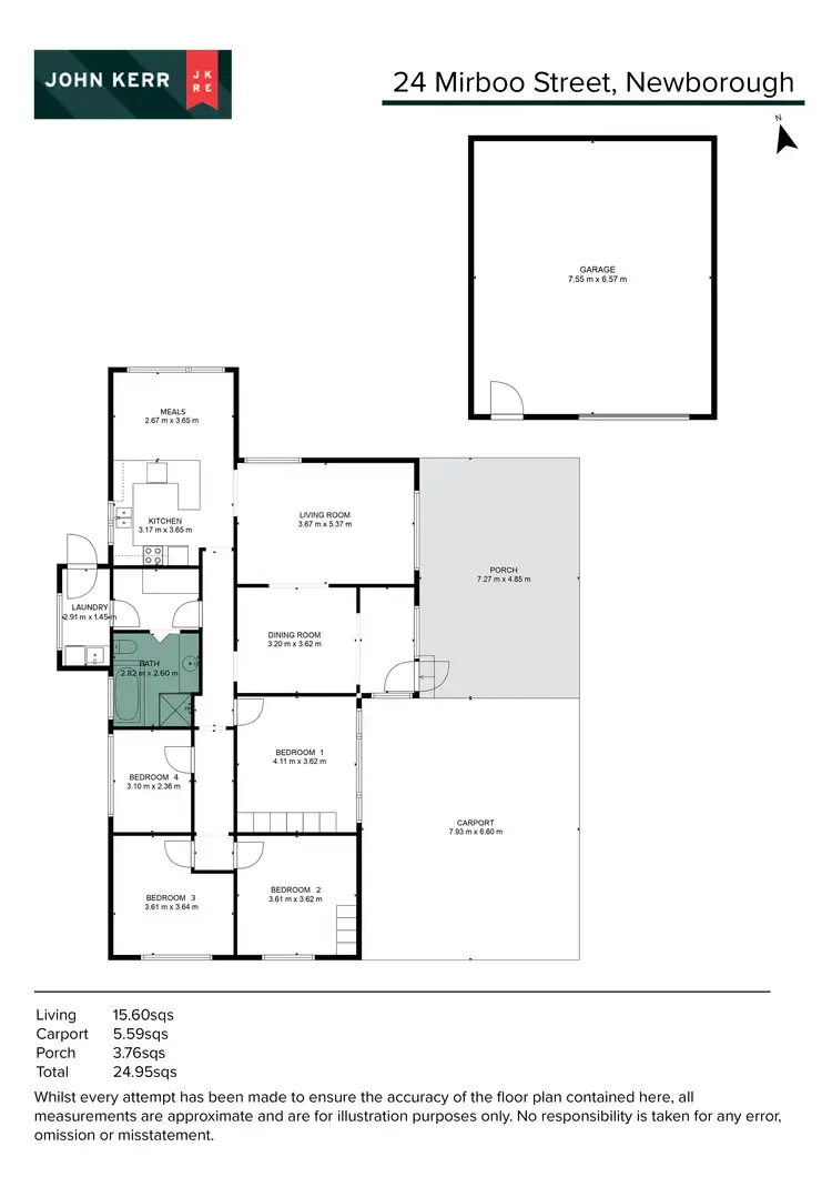 Floorplan of Homely house listing, 24 Mirboo Street, Newborough VIC 3825