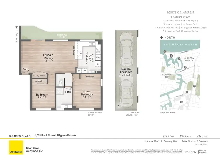 Floorplan of Homely unit listing, 4/45 Back Street, Biggera Waters QLD 4216