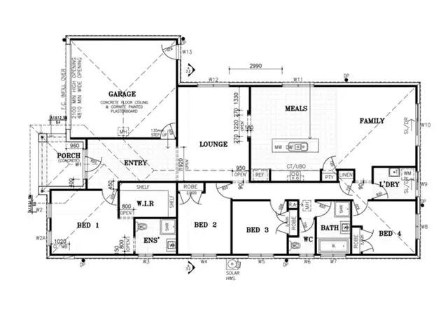 Floorplan of Homely house listing, 50 Cloverdale Road, Tarneit VIC 3029