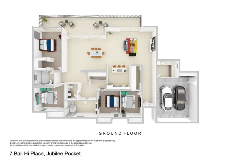 Floorplan of Homely house listing, 7 Bali Hi Place, Jubilee Pocket QLD 4802