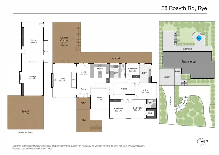 Floorplan of Homely house listing, 58 Rosyth Rd, Rye VIC 3941