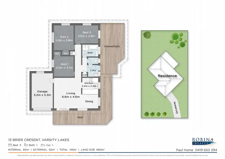 Floorplan of Homely house listing, 13 Brier Crescent, Varsity Lakes QLD 4227