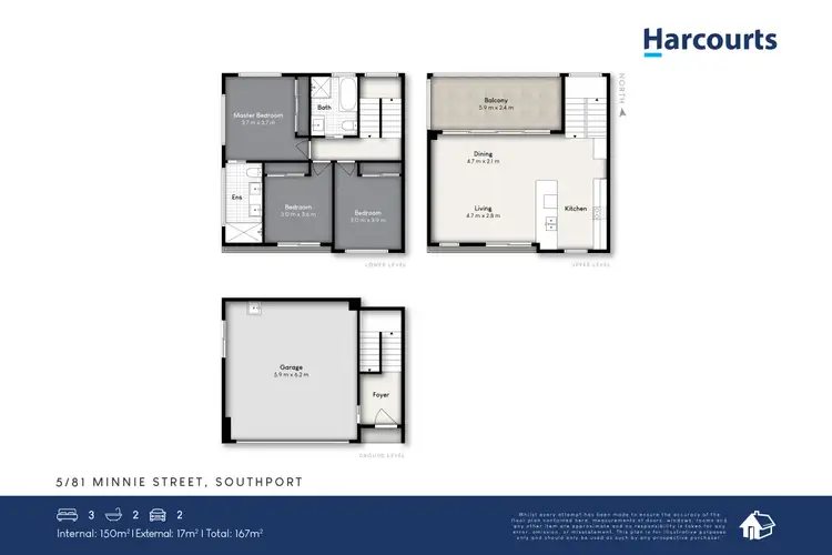 Floorplan of Homely townhouse listing, 5/81 Minnie Street, Southport QLD 4215