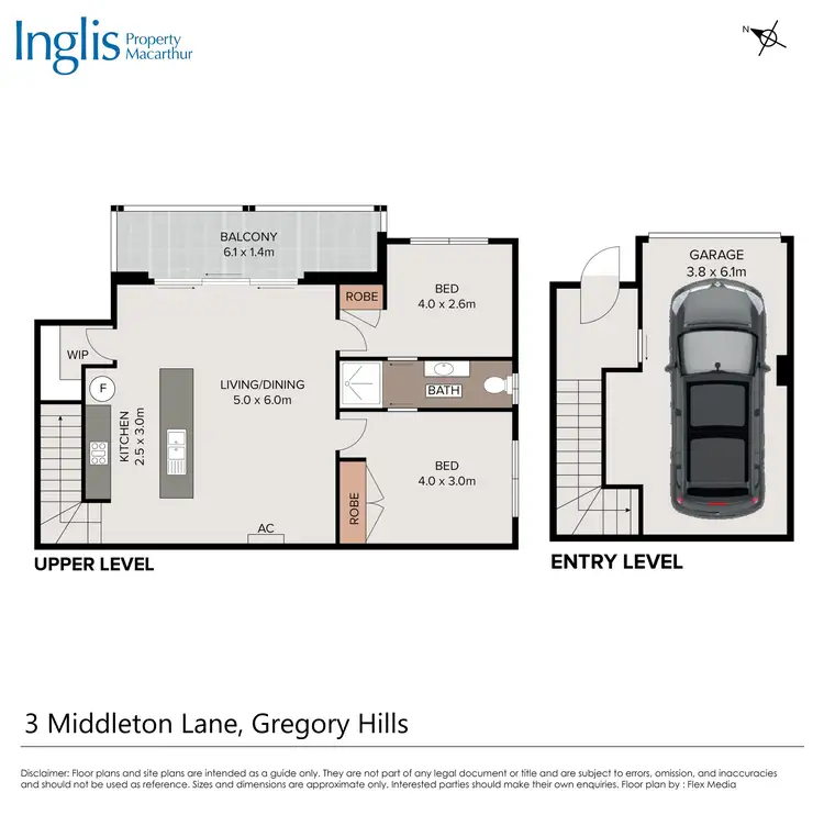 Floorplan of Homely unit listing, 3 Middleton Lane, Gregory Hills NSW 2557