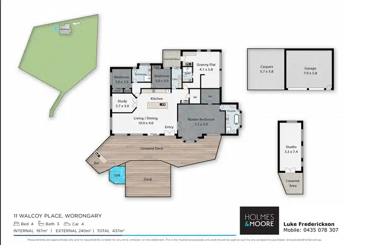 Floorplan of Homely house listing, 11 Walcoy Place, Worongary QLD 4213