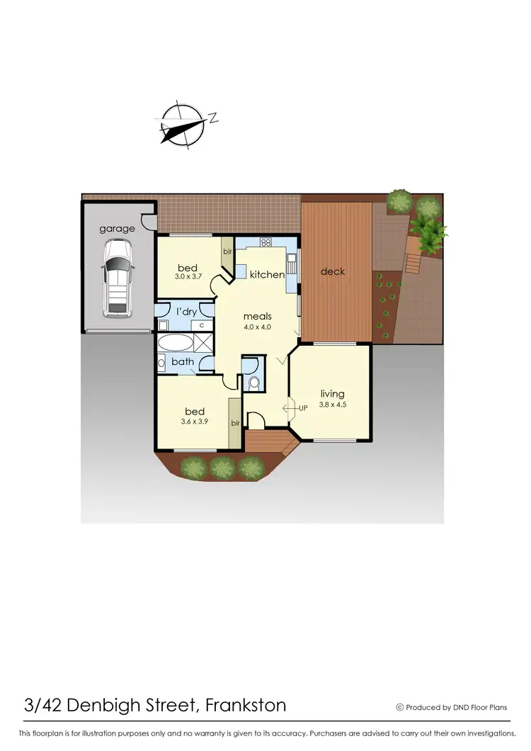 Floorplan of Homely unit listing, 3/42 Denbigh Street, Frankston VIC 3199