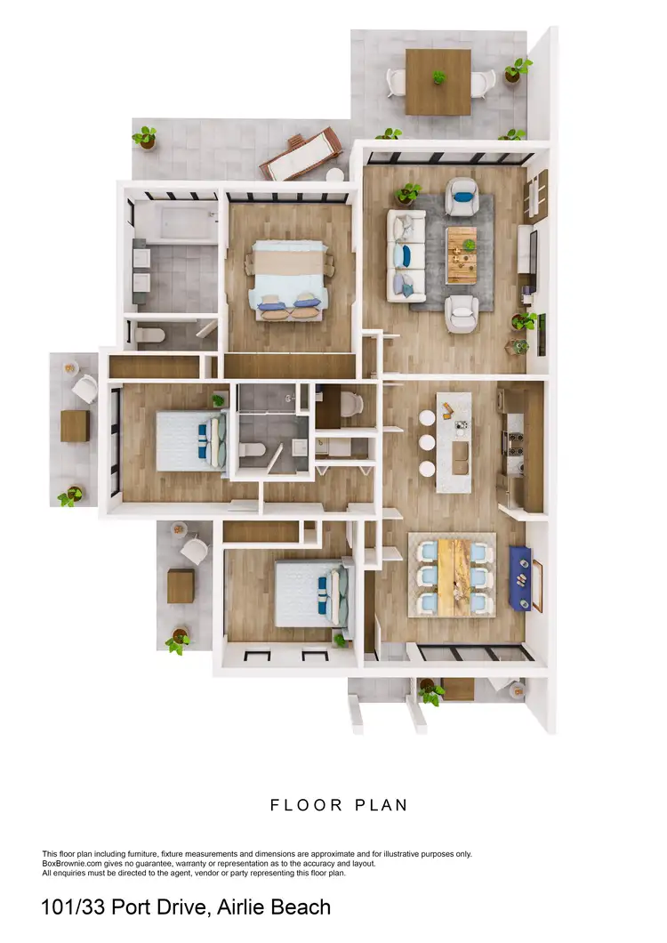 Floorplan of Homely unit listing, 101/33 Port Drive, Airlie Beach QLD 4802