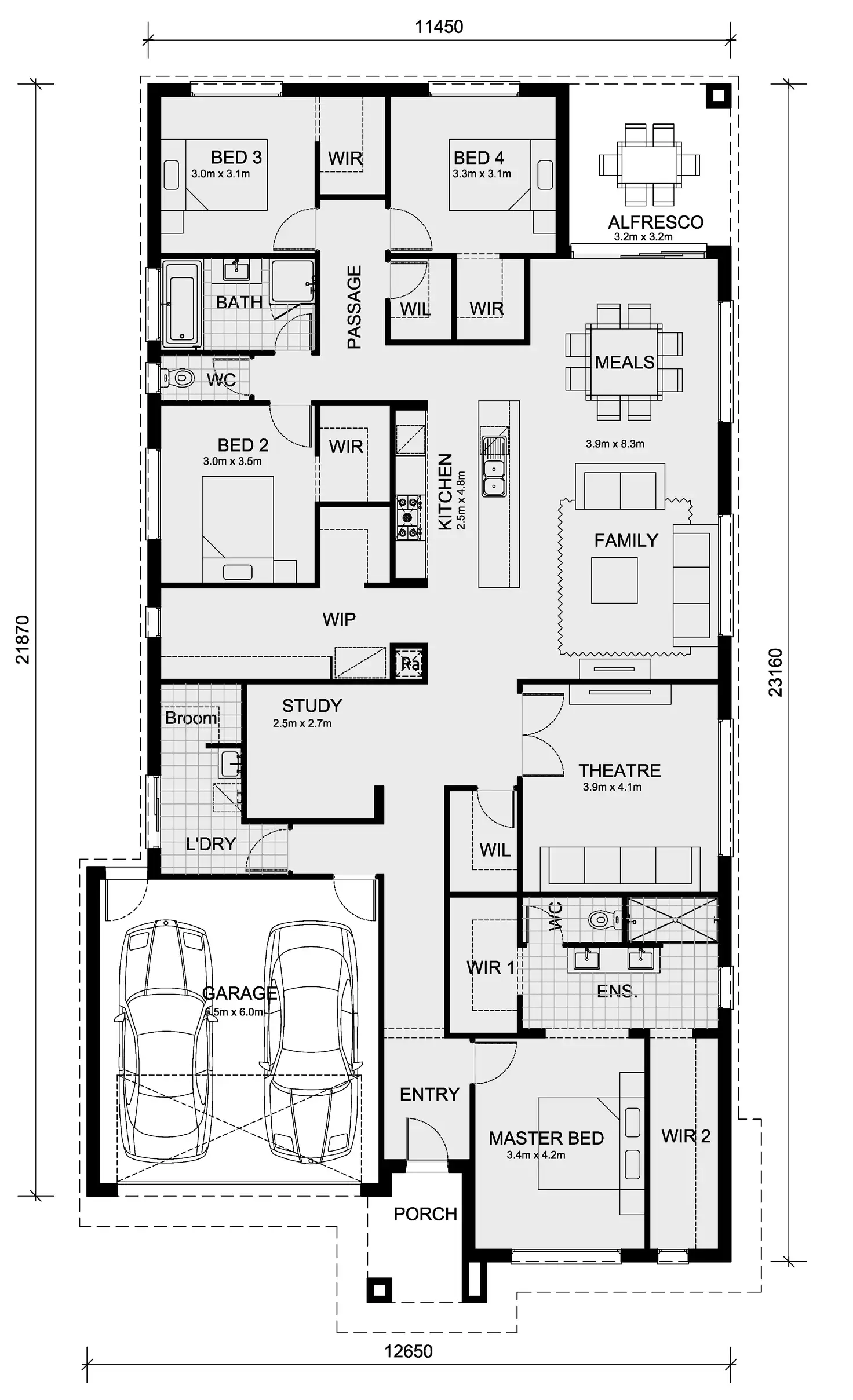 Floorplan of Homely house listing, Lot 4009 Meridian Estate, Clyde North VIC 3978
