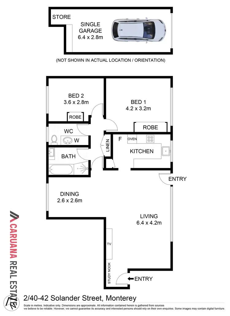 Floorplan of Homely unit listing, 2/40-42 Solander Street, Monterey NSW 2217