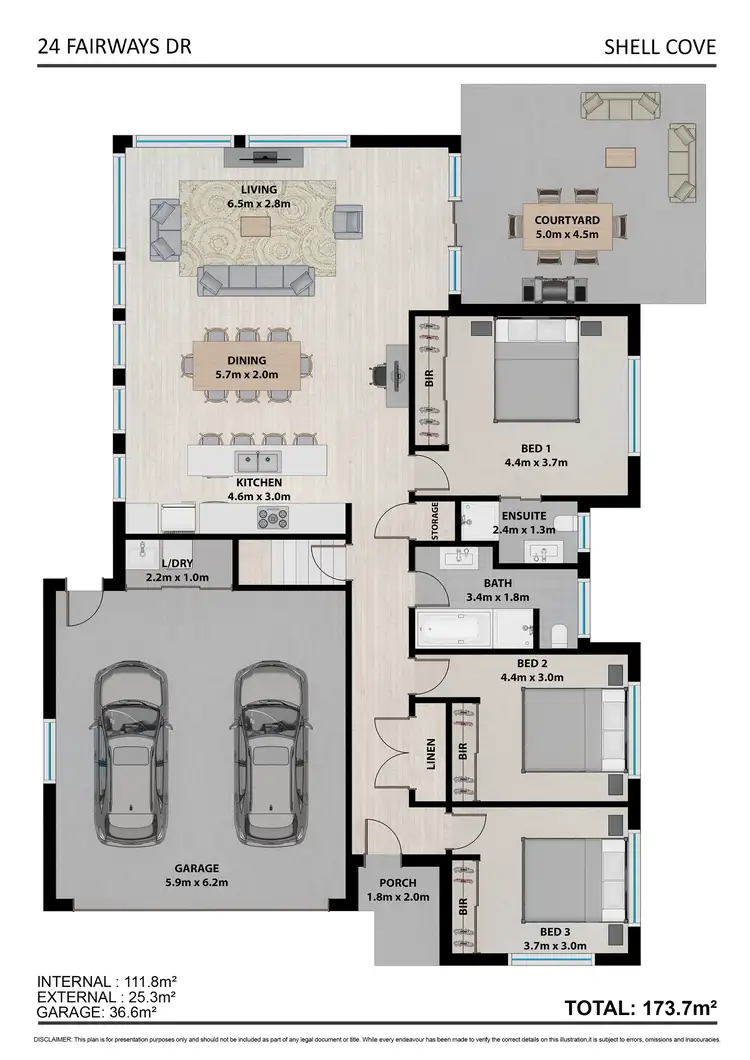 Floorplan of Homely house listing, 24 Fairways Drive, Shell Cove NSW 2529