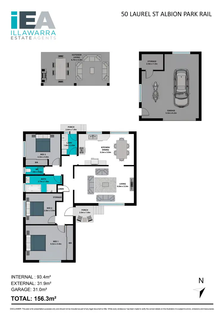 Floorplan of Homely house listing, 50 Laurel Street, Albion Park Rail NSW 2527