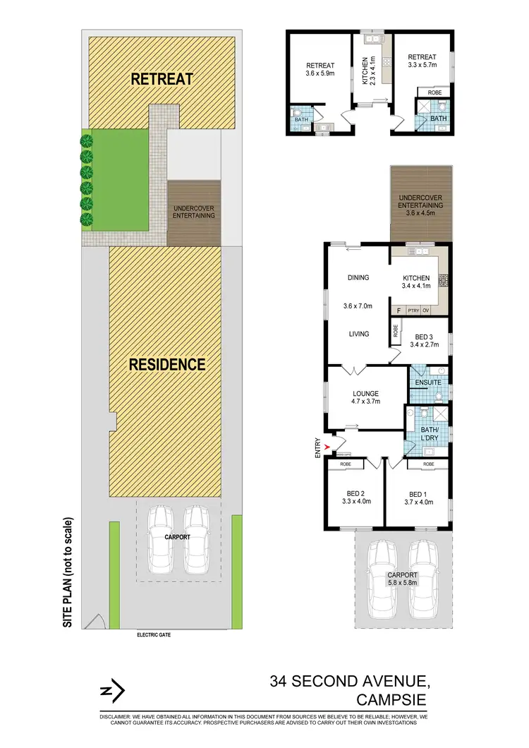Floorplan of Homely house listing, 34 Second Avenue, Campsie NSW 2194