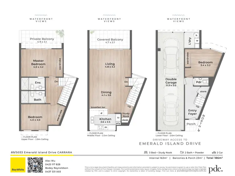 Floorplan of Homely townhouse listing, 89/5033 Emerald Island Drive, Carrara QLD 4211