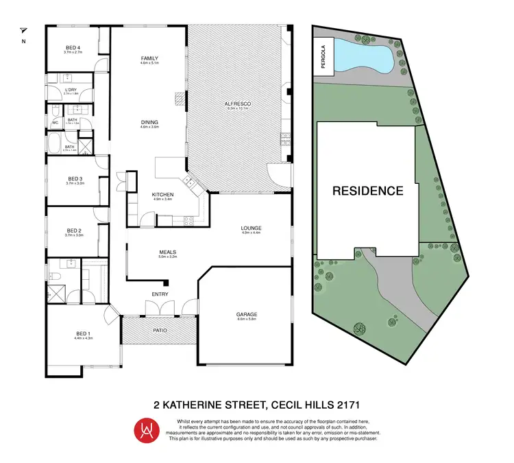 Floorplan of Homely house listing, 2 Katherine Street, Cecil Hills NSW 2171