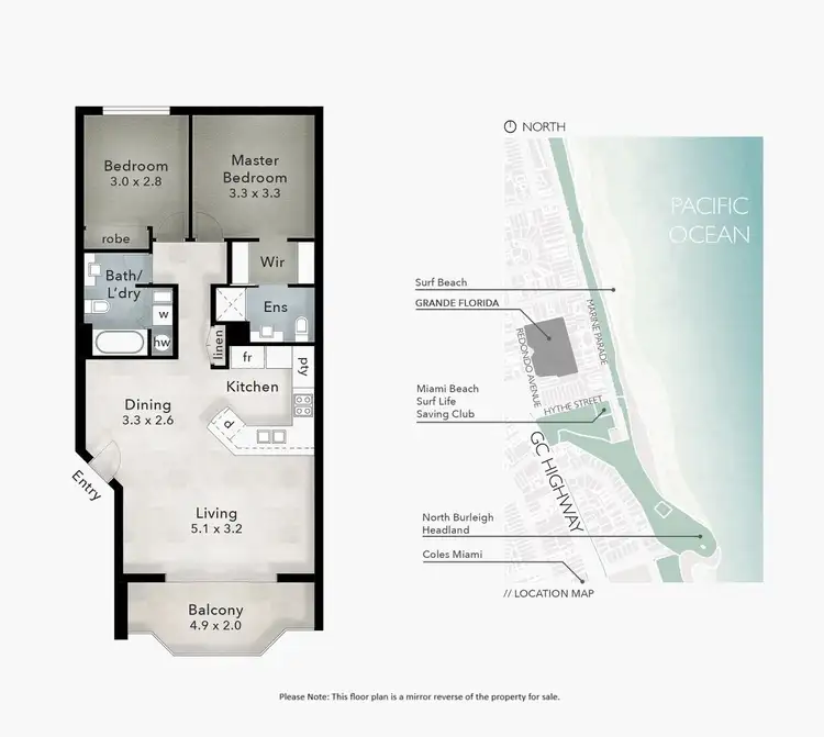 Floorplan of Homely apartment listing, 89/7 Redondo Ave, Miami QLD 4220