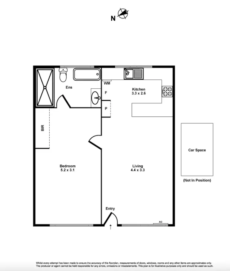 Floorplan of Homely unit listing, 4/27 Noordenne Avenue, Seaholme VIC 3018