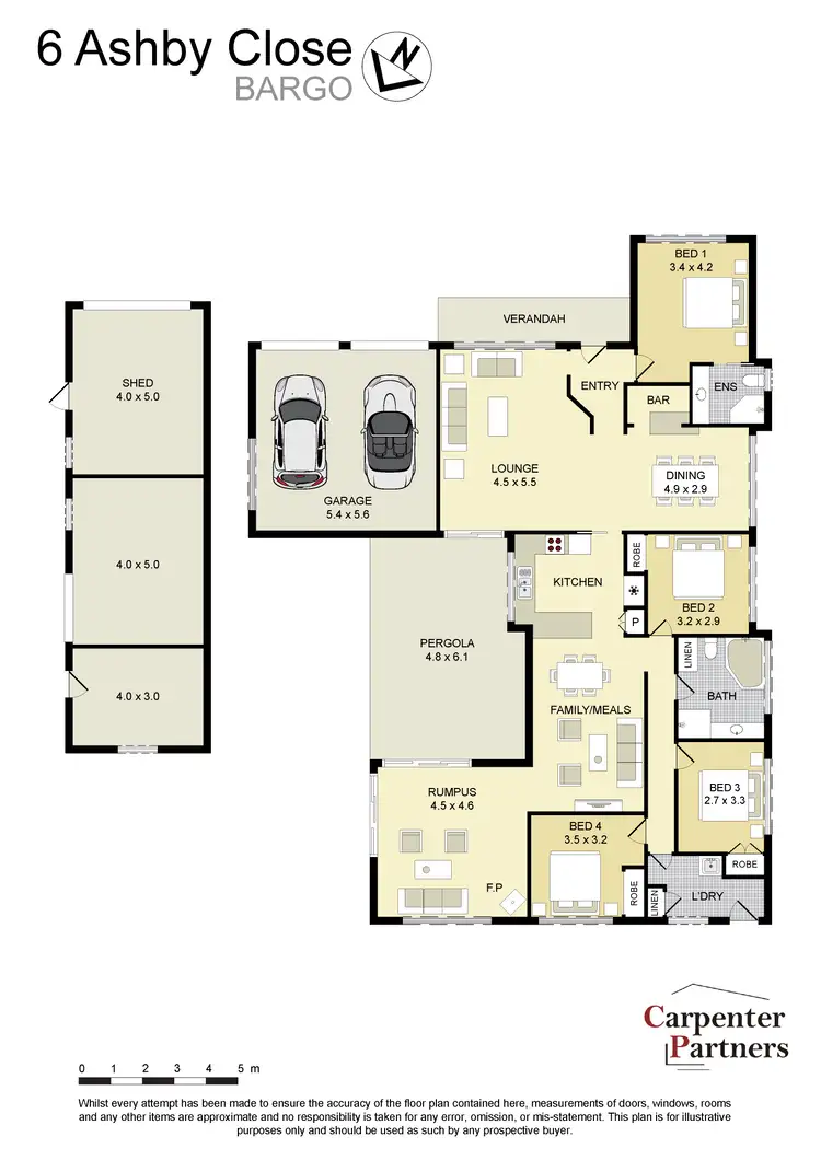 Floorplan of Homely house listing, 6 Ashby Close, Bargo NSW 2574