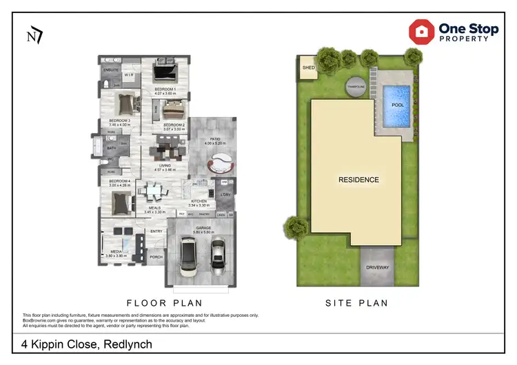 Floorplan of Homely house listing, 4 Kippin Close, Redlynch QLD 4870