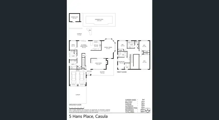 Floorplan of Homely house listing, 5 Hans Place, Casula NSW 2170