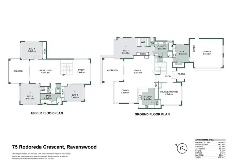 Floorplan of Homely house listing, 75 Rodoreda Crescent, Ravenswood WA 6208