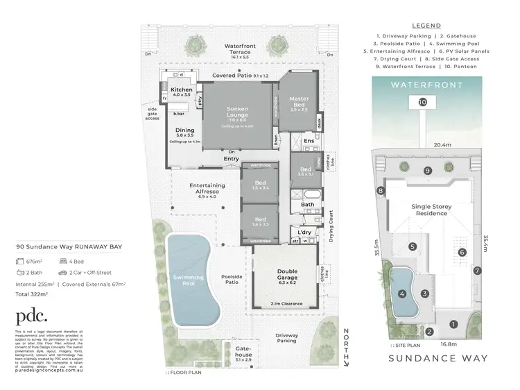 Floorplan of Homely house listing, 90 Sundance Way, Runaway Bay QLD 4216