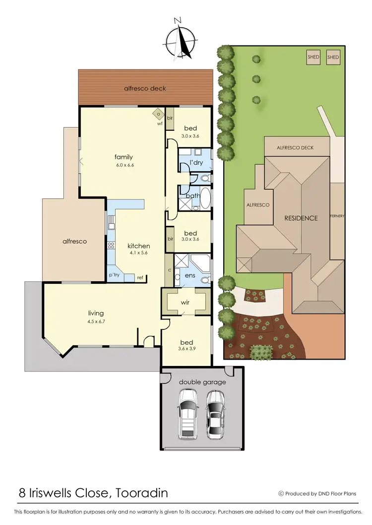 Floorplan of Homely house listing, 8 Iriswells Close, Tooradin VIC 3980