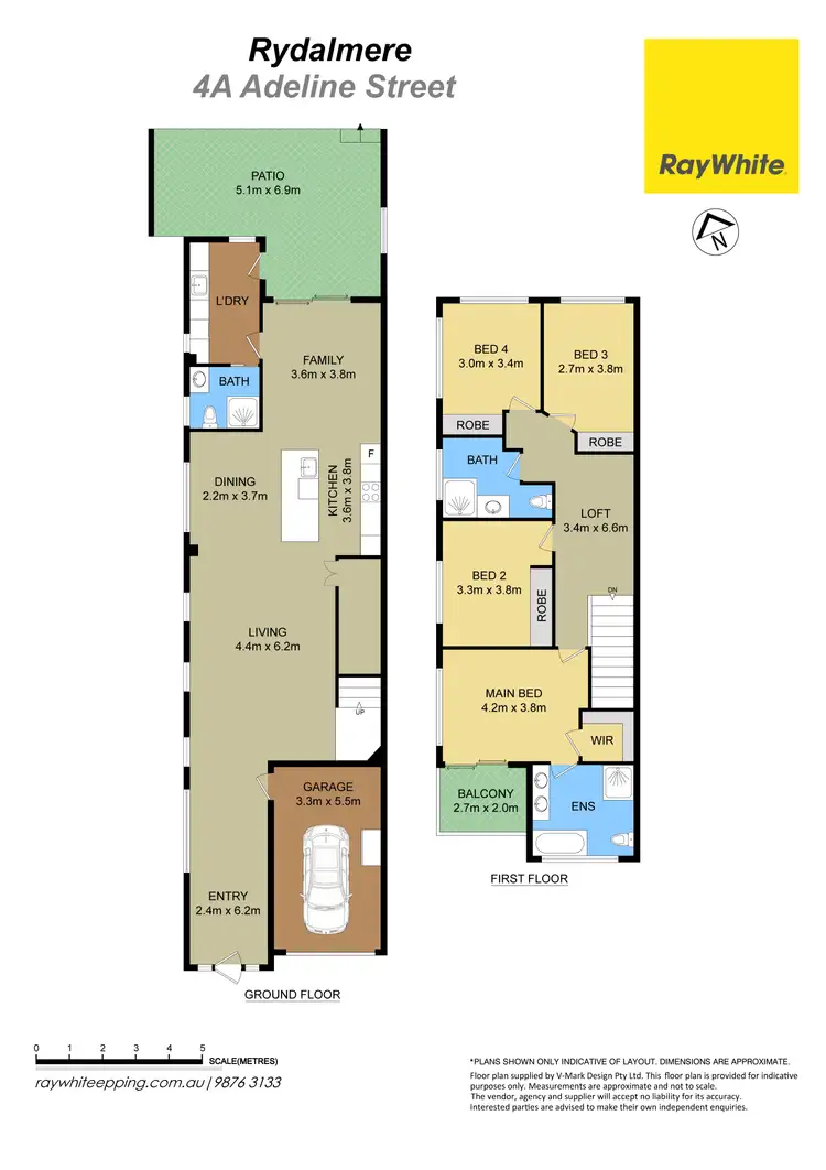Floorplan of Homely semi-detached listing, 4A Adeline Street, Rydalmere NSW 2116