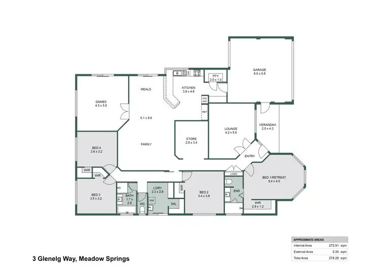 Floorplan of Homely house listing, 3 Glenelg Way, Meadow Springs WA 6210