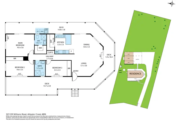 Floorplan of Homely house listing, 327-331 Williams Road, Alligator Creek QLD 4816