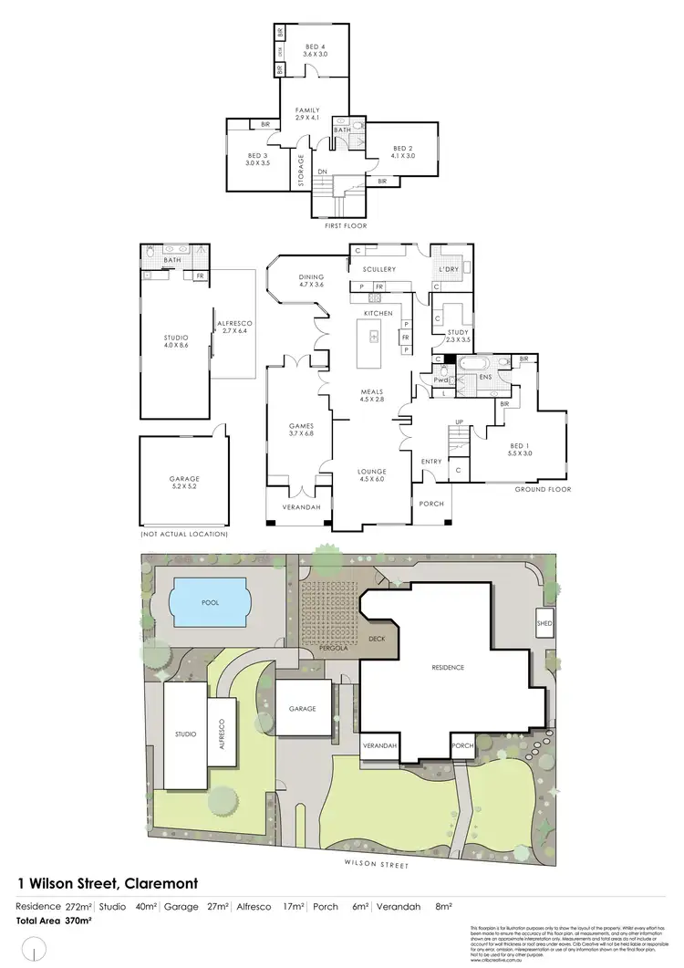 Floorplan of Homely house listing, 1 Wilson Street, Claremont WA 6010