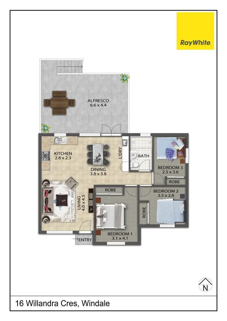 Floorplan of Homely house listing, 16 Willandra Crescent, Windale NSW 2306