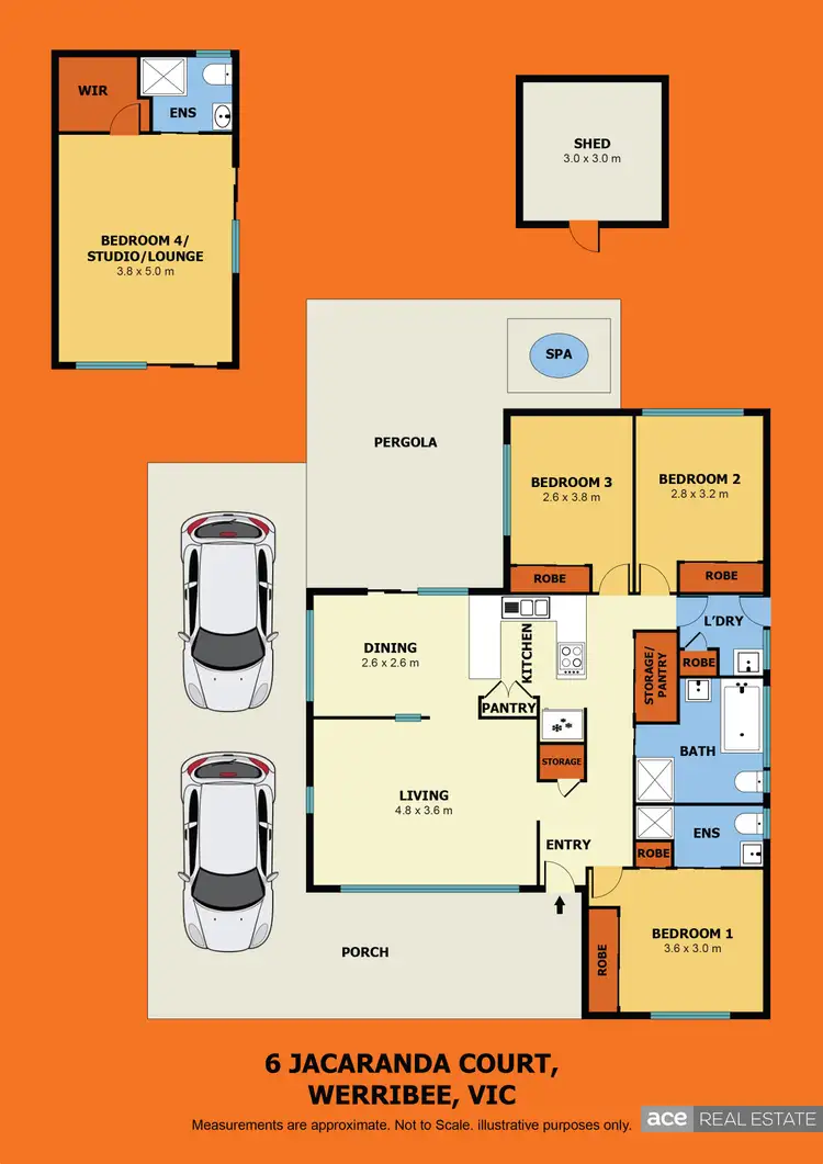 Floorplan of Homely house listing, 6 Jacaranda Court, Werribee VIC 3030