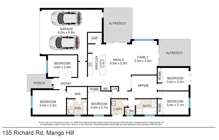 Floorplan of Homely house listing, 135 Richard Road, Mango Hill QLD 4509