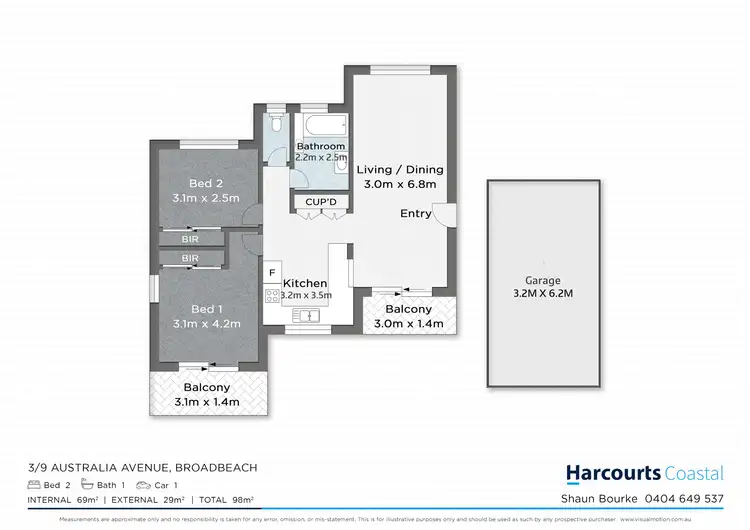 Floorplan of Homely apartment listing, 3/9 Australia Avenue, Broadbeach QLD 4218