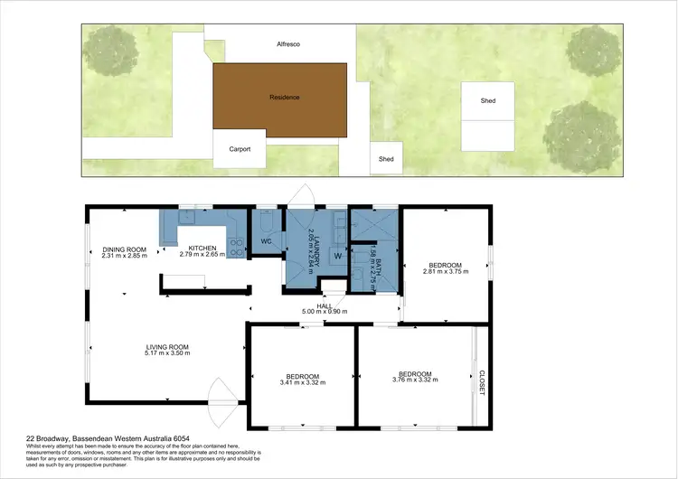 Floorplan of Homely house listing, 25 Broadway, Bassendean WA 6054