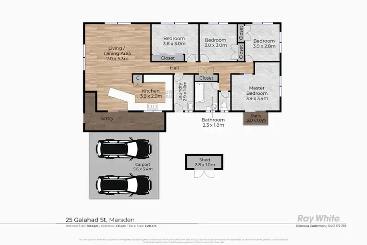 Floorplan of Homely house listing, 25 Galahad Street, Marsden QLD 4132