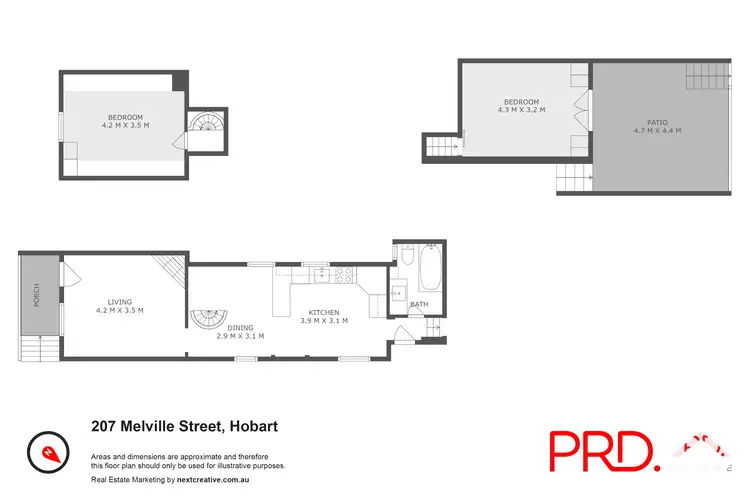 Floorplan of Homely house listing, 207 Melville Street, West Hobart TAS 7000