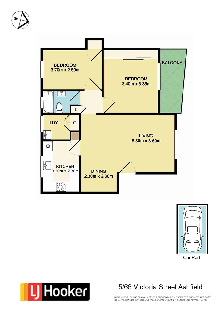 Floorplan of Homely apartment listing, 5/66 Victoria Street, Ashfield NSW 2131
