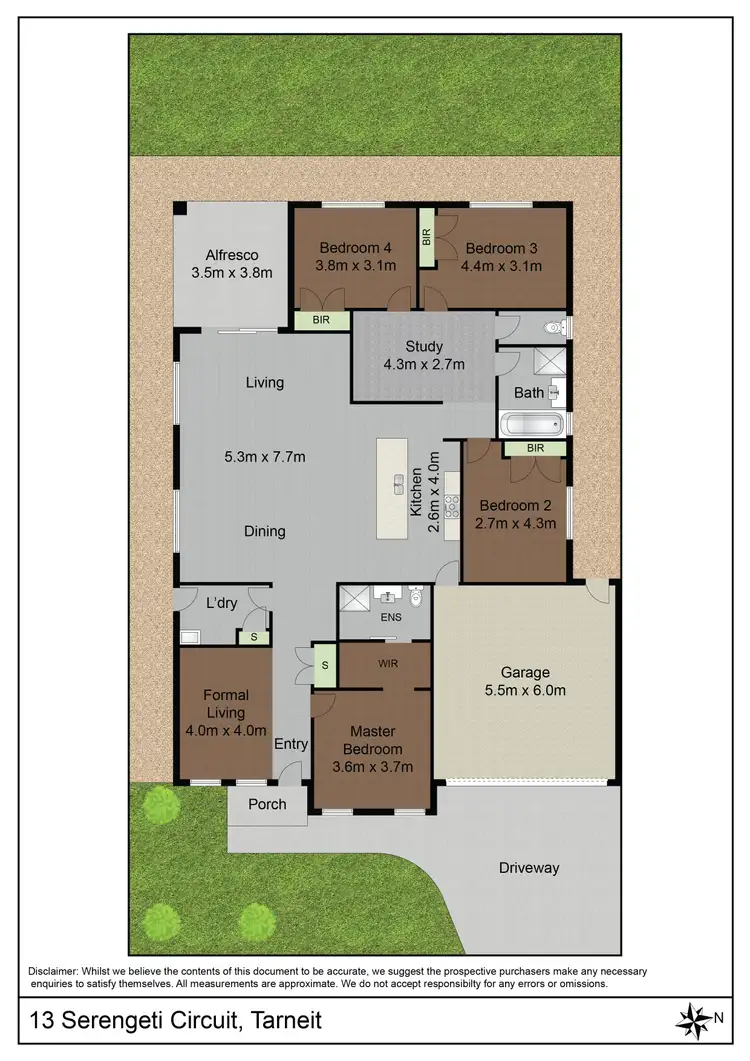 Floorplan of Homely house listing, 13 Serengeti Circuit, Tarneit VIC 3029